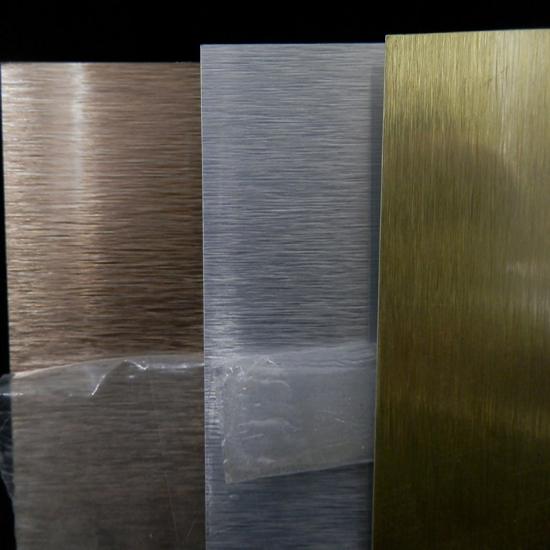 low price & good quality Brushed Gold/Silver Sublimation Aluminum Sheet